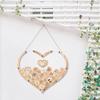 5665 Guest Book Alternative, Drop Top Frame Guest Sign Book Wedding Gift for Wedding, Birthday, Anniversary with Wooden Hearts (Flower) view 4