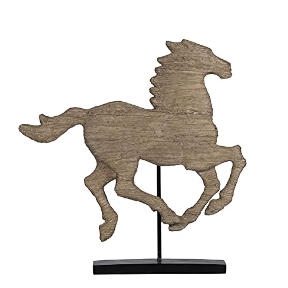 A&B Home Dcor Horse Statue on Stand Figurine Decorative Display Table Centerpiece Office Decoration Animal Sculpture 19x3x20 inch