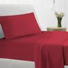 Urban Bedding 500 TC Cotton Full Sheets Set, 100% Long Staple Cotton Soft Sateen 4 Pc Bed Sheets with Stylish 4 inch Hem, fit Upto 15'' inch Deep Pocket (Burgundy,Full Sheets) view 1