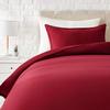 Urban Bedding 500 TC Cotton Full Sheets Set, 100% Long Staple Cotton Soft Sateen 4 Pc Bed Sheets with Stylish 4 inch Hem, fit Upto 15'' inch Deep Pocket (Burgundy,Full Sheets) view 2
