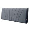 AYLYHD Headboard Pillow Cushion, Upholstered Padded Washable Reading Relaxing Large Bolster High Resilience Sponge Latex Filling for Hotel, Daybed Bed, 4 Colors, Suitable for No Headboard view 1