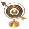 2 Piece Brown Antique Brass Armillary Sphere Nautical Maritime Astrolabe Engraved Globe view 4