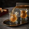 CRAFTGEN Golf Whiskey Decanter Set with 4 Golf Ball Shot Glasses, Unique Golf Gifts for Men Women, 750ml Golf Themed Liquor Dispenser, Golf Club Drink Dispenser for Bourbon, Scotch, Vodka, Tequila view 3