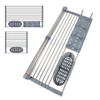 Bbiubiu Expandable Roll Up Dish Drying Rack12-23'',Retractable Dish Drying Rack Over The Sink,Foldable Stainless Steel Dish Drainer for Kitchen,Dishes,Cups,Fruits,Vegetables,Spoons,Forks view 1