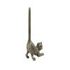 Handcrafted Nautical Decor Rustic Gold Cast Iron Cat Paper Towel Holder 10" view 1