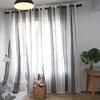GYROHOME Sheer Voile Curtains with White and Grey Cloth,Modern and Simple,Grommet top,2 Panels,Curtains Semi Sheer Drapes, Light Filtering Curtains for Living Room,66x90inch view 1