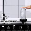 HZXY Glass Rinser, Stainless Automatic Cup Washer, High-Pressure Cup Washer, Kitchen Sink Metal Glass Rinser, Bar Glass Washer, Can be Cleaned 360 Degrees, no Dead Corners view 2