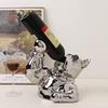 Ceramic Joe Creative Method Bucket Lift Modeling Art Handmade Home Living Room Hotel Cafe Decoration (Wine rack 10in) view 2
