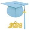 Herrenbek Matte Adult Graduation Cap with 2026 Tassel Unisex Adjustable Graduation Cap Sky Blue view 1