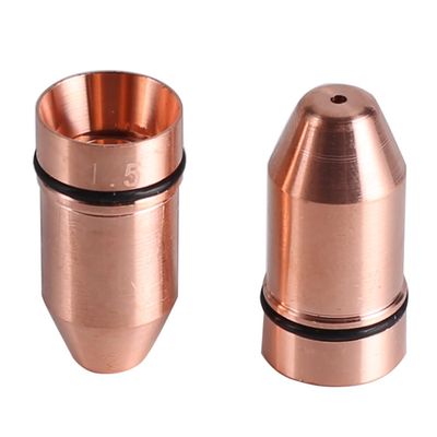 Startnow Bullet Laser Nozzles for Lasermech Fiber Cutting Machine Head Nozzle with Raytools WSX Lid Base Single Double Layer (BUL-S 1 PCS, 2.0)