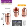 Startnow Bullet Laser Nozzles for Lasermech Fiber Cutting Machine Head Nozzle with Raytools WSX Lid Base Single Double Layer (BUL-S 1 PCS, 2.0) view 3