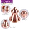 Startnow Bullet Laser Nozzles for Lasermech Fiber Cutting Machine Head Nozzle with Raytools WSX Lid Base Single Double Layer (BUL-S 1 PCS, 2.0) view 4