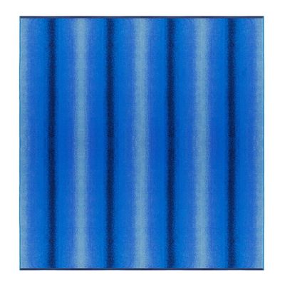 COTTON CRAFT Ombre Stripe Extra Wide Beach Towel for Two - 58x68 - Pure Cotton - Double Woven Jacquard Thick Plush Super Soft Luxurious Velour Pile - Pool Picnic Bath - 450 GSM - Blue