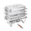 AIZYR Stainless Steel Chafing Dish Buffet Set - Chafers and Buffet Warmer Sets with Folding Frame for Wedding, Banquet, Catering Events,A view 1