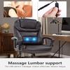 Better Choicet Office Chair, Big and Tall Chair 500 lbs Wide Seat Desk Computer with Lumbar Support Armrest, PU Leather Massage Rolling Swivel Task Brown, 21''Dx24.8''Wx51.6''H view 4