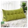 AYLYHD Double Bedside Cushion Daybed Backrest Sofa Headboard Pillow Cushion Three-Dimensional Detachable Reading Backrest Cushion (Color : F, Size : 60x50x20cm) view 1