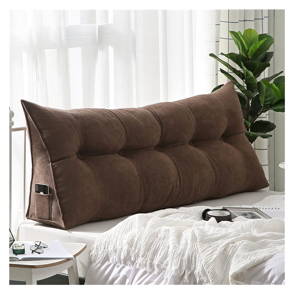 AYLYHD Double Bedside Cushion Daybed Backrest Sofa Headboard Pillow Cushion Three-Dimensional Detachable Reading Backrest Cushion (Color : H, Size : 60x50x20cm)