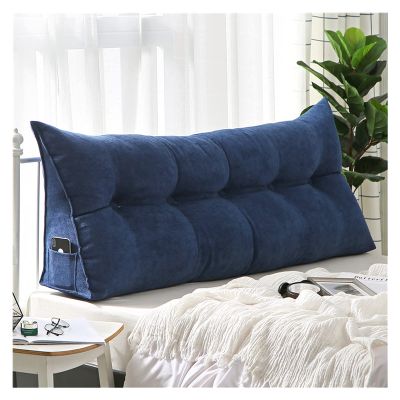 AYLYHD Double Bedside Cushion Daybed Backrest Sofa Headboard Pillow Cushion Three-Dimensional Detachable Reading Backrest Cushion (Color : C, Size : 100x50x20cm)