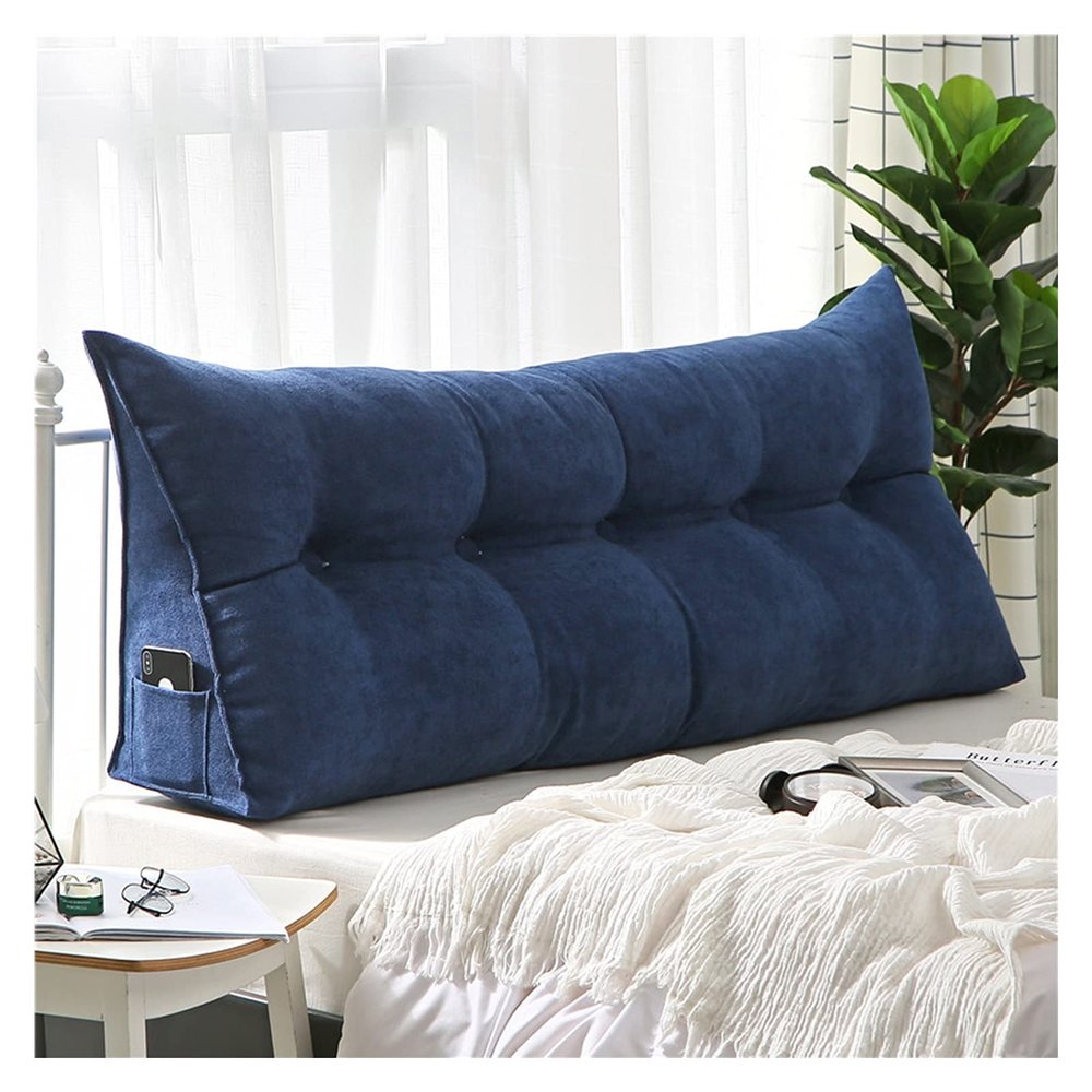 AYLYHD Double Bedside Cushion Daybed Backrest Sofa Headboard Pillow Cushion Three-Dimensional Detachable Reading Backrest Cushion (Color : C, Size : 100x50x20cm)