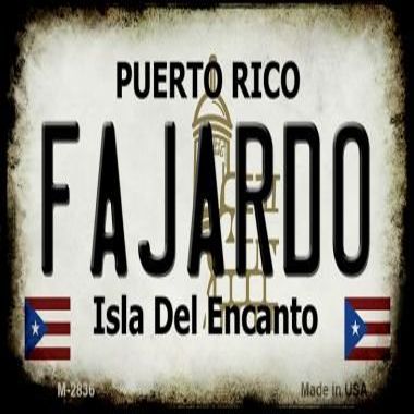 Fajardo Puerto Rico State License Plate Tag Magnet M-2836
