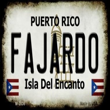 Fajardo Puerto Rico State License Plate Tag Magnet M-2836