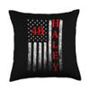 2028 Nikki Haley American Flag President Vintage Faded Worn Throw Pillow view 1