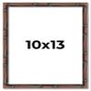 10x13 Frame Brown Bamboo with Dark Coffee/Walnut Finish | Solid Wood Picture Frame Width 0.75 Inches | Interior Depth 0.5 Inches | Complete with UV Acrylic, Foam Board Backing & Hanging Hardware view 1