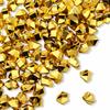 PMLAND Clear Fake Ice Rocks 550 Pcs Large Gold Acrylic Gems Crushed Plastic Diamonds, 3 Lbs / 2.25 Quarts Bulk Vase Filler for Centerpieces Wedding Theme Dcor Wedding Table Scatter view 1