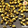 PMLAND Clear Fake Ice Rocks 550 Pcs Large Gold Acrylic Gems Crushed Plastic Diamonds, 3 Lbs / 2.25 Quarts Bulk Vase Filler for Centerpieces Wedding Theme Dcor Wedding Table Scatter view 4