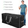 Artificial Tree Storage Bag By Propik | Perfect for Disassembled Tree | 65 X 15 X 30 Holiday Tree Storage Case | Xmas Storage Container with Handles and Sleek Zipper (7.5ft, Black) view 4