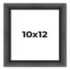 10x12 Frame Black Passaggi Solid Wood Picture Frame Width 1.5 Inches | Interior Frame Depth 0.5 Inches | Black Modern Photo Frame Complete with UV Acrylic, Foam Board Backing & Hanging Hardware view 1