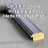 10x12 Frame Black Passaggi Solid Wood Picture Frame Width 1.5 Inches | Interior Frame Depth 0.5 Inches | Black Modern Photo Frame Complete with UV Acrylic, Foam Board Backing & Hanging Hardware view 4