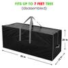 Primode Christmas Tree Storage Bag | Fits Up to 7.5 Ft. Tall Disassembled Tree I 45"x15"x20" Holiday Tree Storage Case | Protective Zippered Artificial Xmas Tree Bag (7.5ft, Black) view 2