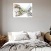 Fine Art Canvas Village Canvas Wall Decor by Artist Kamdon Kreations for Living Room, Bedroom, Bathroom, Kitchen, Office, Bar, Dining & Guest Room - Ready to Hang - 20 in x 15 in view 2