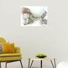 Fine Art Canvas Village Canvas Wall Decor by Artist Kamdon Kreations for Living Room, Bedroom, Bathroom, Kitchen, Office, Bar, Dining & Guest Room - Ready to Hang - 20 in x 15 in view 3