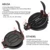 ABUSA Thickness Adjustable Tortilla Press 8 Inch Tortilla Maker Black - Roti, Dough Press, Dosa, Tawa, Tamale, Pizza, Pie, Patty (Extra Oil Paper or Patty Paper needed) view 4