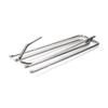 Juvielich 35PCS Stainless Steel Curtain Pleater Tape Hooks,2.56"x0.83"(LxW) Traverse Pleater 4 Prongs Curtain Pleat Hook Pinch Pleat Hook Clip Silver view 1