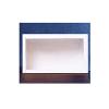 Crysdaralovebi 10pcs Folding Kraft Paper Box with Transparent PVC Window Black Packaging Gift Box Wedding Birthday Party Candy Cookie Cake Boxe (White,17x10x4cm) view 1