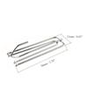 Juvielich 45PCS Stainless Steel Curtain Pleater Tape Hooks,2.56"x0.83"(LxW) Traverse Pleater 4 Prongs Curtain Pleat Hook Pinch Pleat Hook Clip Silver view 2