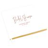 Andaz Press Personalized Terracotta Script Bridal Shower Party Scrapbook Notebook Photo Keepsake Guest Book for DIY Photo Album Memory Book Gift for The Bride to Be 120 Pages 8.5 x 8.5-Inches view 1