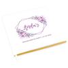 Andaz Press Personalized Geometric Lavender Florals Bachelorette Party Scrapbook Notebook Photo Keepsake Guest Book DIY Photo Album Memory Book Gift for The Bride to Be 120 Pages 8.5 x 8.5-Inches view 1