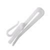 Juvielich 20PCS Plastic Pleated Curtain Drapery Hook 70x24mm Single Prongs Curtain Hooks for Window Curtain Door Curtain Shower Curtain White view 1