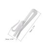 Juvielich 20PCS Plastic Pleated Curtain Drapery Hook 70x24mm Single Prongs Curtain Hooks for Window Curtain Door Curtain Shower Curtain White view 2