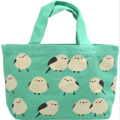 (Friendshill) Friends Hill Mini Tote, Shimaenaga, Mint, Gusset, Inner Pocket, 7.9 x 11.8 inches (20 x 30 cm)