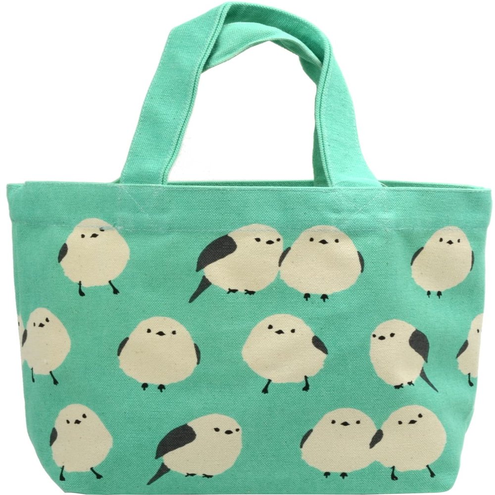 (Friendshill) Friends Hill Mini Tote, Shimaenaga, Mint, Gusset, Inner Pocket, 7.9 x 11.8 inches (20 x 30 cm)