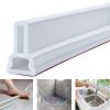 AWERQ Collapsible Shower Threshold Water Dam Silicone Shower Barrier, Wet Room Bathroom Shower Door Dam Water Stopper, Floor Water Stopper Strip Dry and Wet Separation, view 1
