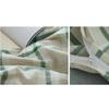 100% Natural Washed Cotton Duvet Cover,Stripe Plaid Print Luxury Soft Comfortable Breathable with Zipper Corner Ties Quilt Cover-x 180x200cm(71x79inch) view 3