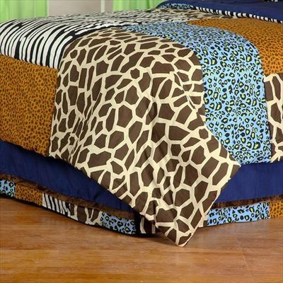ComfortCreator Jazzie Jungle Boy Twin Bed Skirt