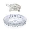 The Pooja Shop Vastu Feng Shui Crystal Turtle Tortoise with Plate for Good Luck Feng Shui Tortoise Turtle Best Gift for Career & Luck-13 cm view 1