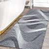 FFcarpet Hallway Runner Rug Non Slip 3'7"x7' Contemporary Runner Rugs Non Skid for Kitchen Hallway Living Room view 4